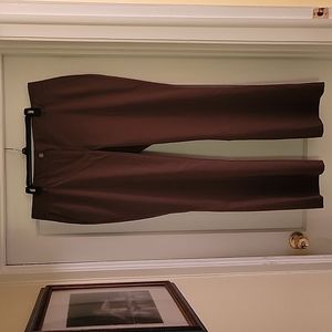 Talbots Size 16 Dark Brown Wide Leg Dress  Pants